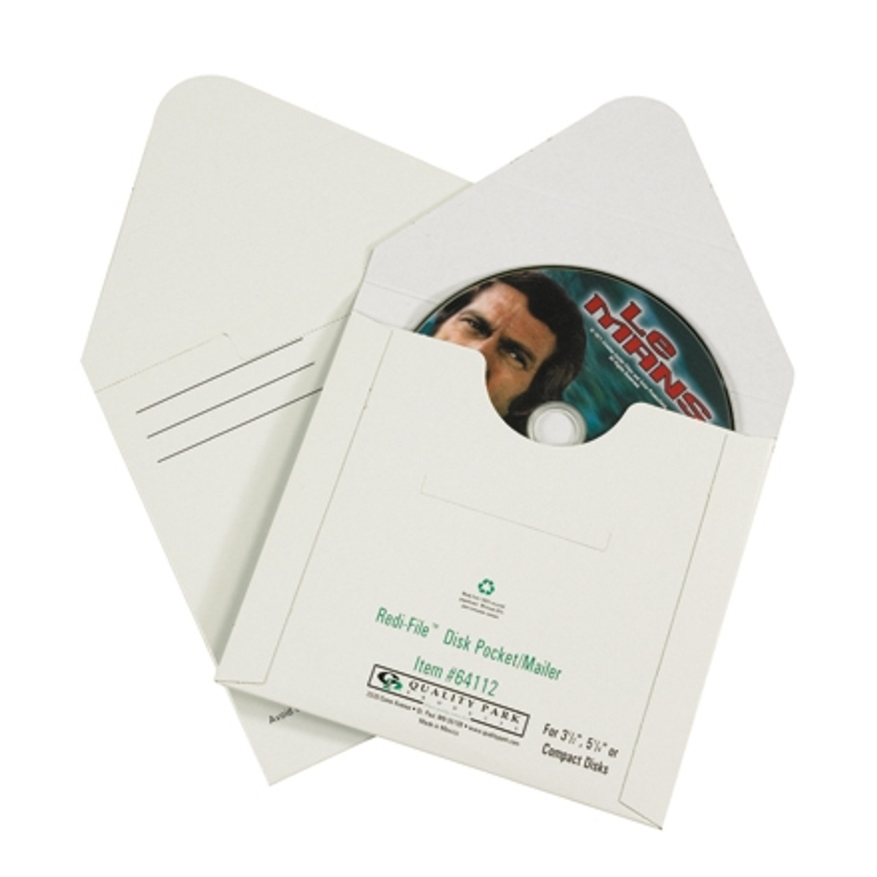 White Fibreboard CD Mailers