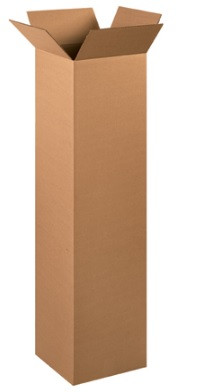 12" x 12" x 48" Tall Corrugated Cardboard Shipping Boxes 15/Bundle