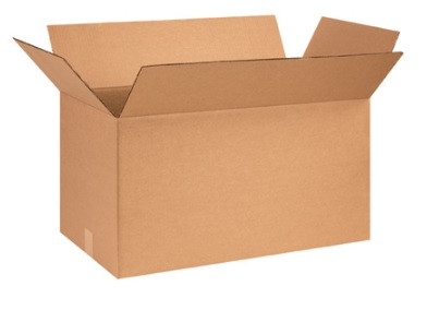 28" x 16" x 5" Flat Corrugated Cardboard Shipping Boxes 25/Bundle