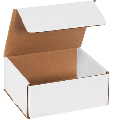 7" x 6" x 2" White Corrugated Mailers 50/Bundle