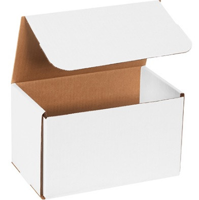 10" x 6" x 5" White Corrugated Mailers 50/Bundle