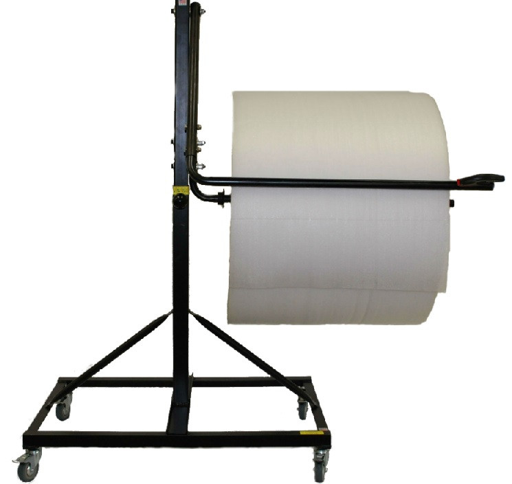 36" Telescoping Double Arm Bubble Wrap® Foam Roll & Protective Paper