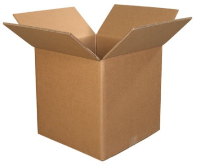 18" x 18" x 10" Double Wall Corrugated Cardboard Shipping Boxes 15/Bundle