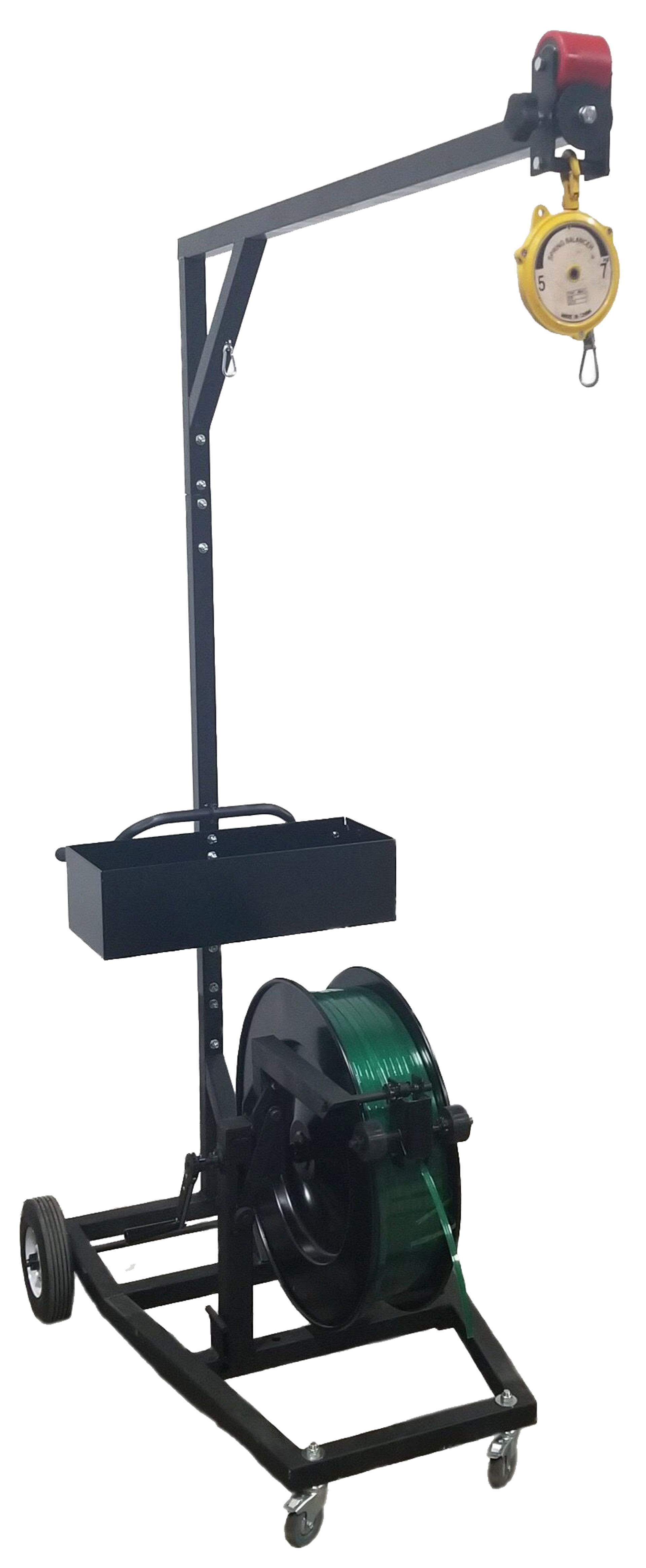 Vertical/Horizontal Mobile Strapping Truck Cart with Tool Mast Belly