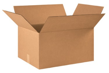 17 1/4 x 14 1/4 x 10" Corrugated Cardboard Shipping Boxes 25/Bundle