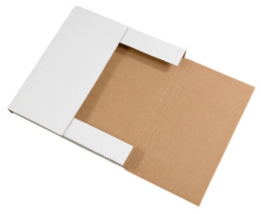 18" x 12" x 2" White EasyFold Mailers 50/Bundle
