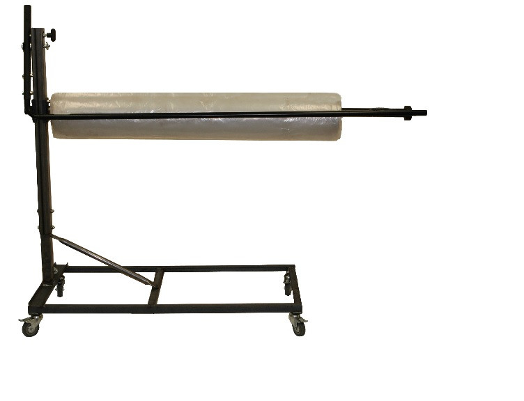 72" Jumbo Vertical Kraft Paper Cutter Dispenser with Casters