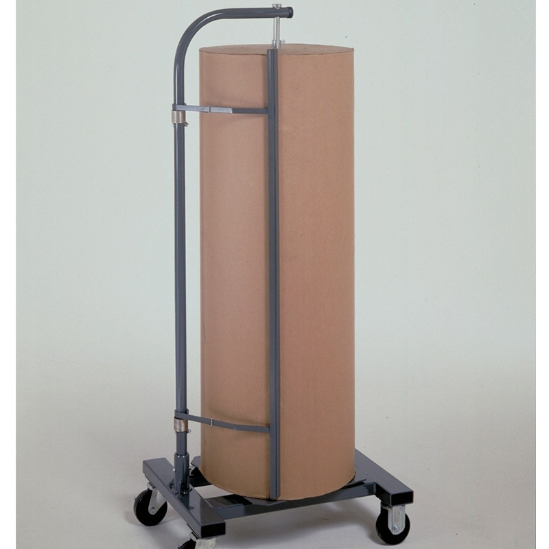 60" Jumbo Vertical Kraft Paper Cutter Dispenser with Casters