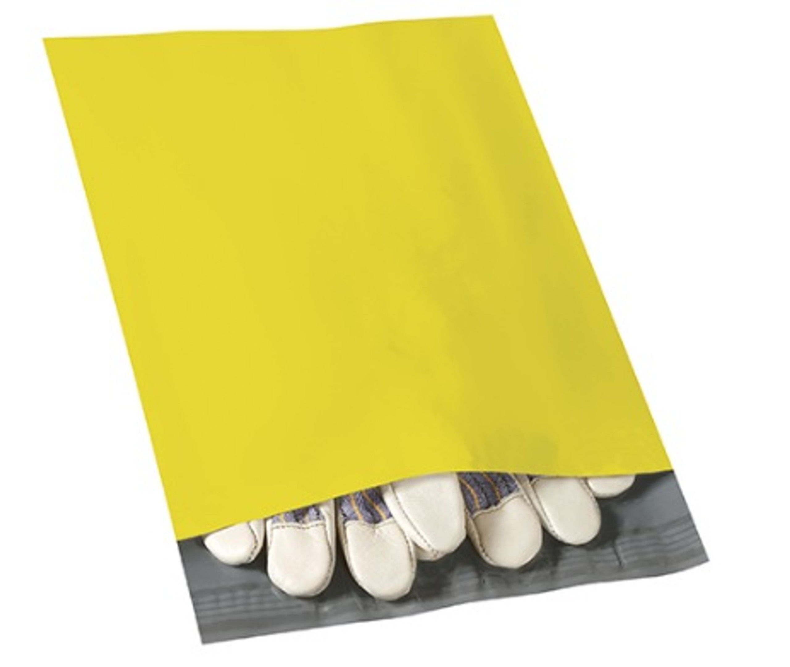10" x 13" Yellow Poly Courier Mailers 2.5 Mil. 100/Case