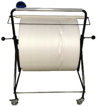 48" Economy Floor Unit Bubble Wrap® Foam Roll & Poly Dispenser with