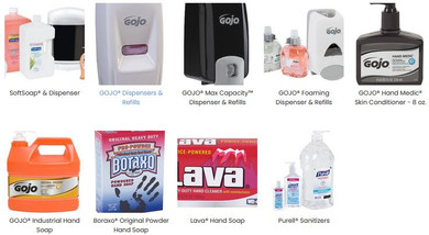 Hand Soap, Soap Dispensers & Hand Sanitizer Lines added to our Offerings!