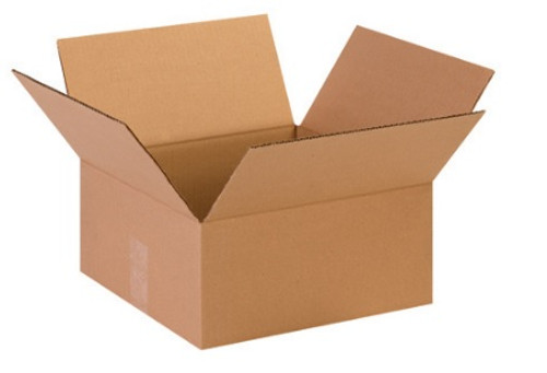 13" x 13" x 6" (ECT-32) Flat Kraft Corrugated Cardboard Shipping Boxes