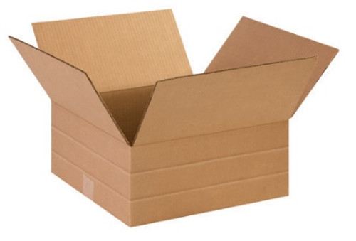 14" x 14" x 6" (ECT-32) Multi-Depth Kraft Corrugated Cardboard Shipping Boxes