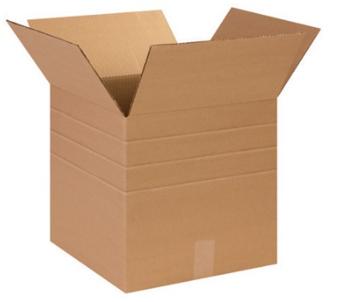 14" x 14" x 14" (ECT-32) Multi-Depth Kraft Corrugated Cardboard Shipping Boxes