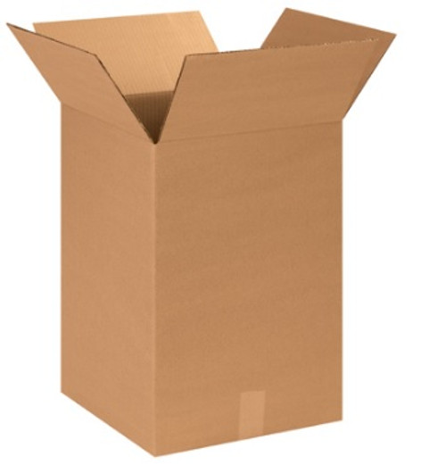 14" x 14" x 20" (ECT-32) Kraft Corrugated Cardboard Shipping Boxes