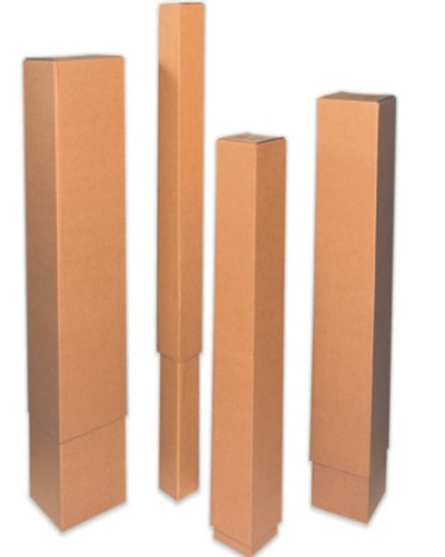 14 1/2" x 14 1/2" x 40" (ECT-32) Telescoping Outer Box. Kraft Corrugated Cardboard Shipping Boxes