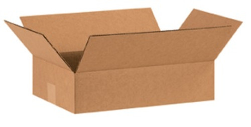 15" x 10" x 4" (ECT-32) Flat Kraft Corrugated Cardboard Shipping Boxes