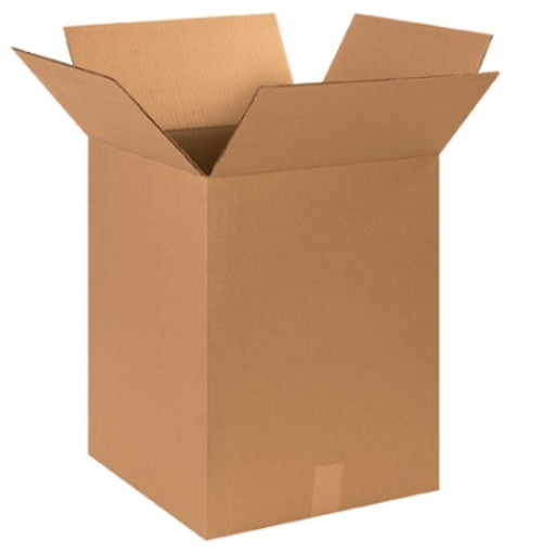 15" x 15" x 20" (ECT-32) Kraft Corrugated Cardboard Shipping Boxes