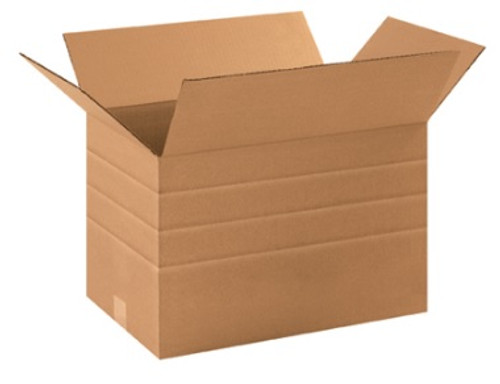 17 1/4" x 11 1/2" x 11" (ECT-32) Multi-Depth Kraft Corrugated Cardboard Shipping Boxes