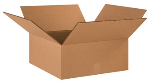 18" x 18" x 8" (DW/ECT-48) Heavy-Duty Double Wall Kraft Corrugated Cardboard Shipping Boxes