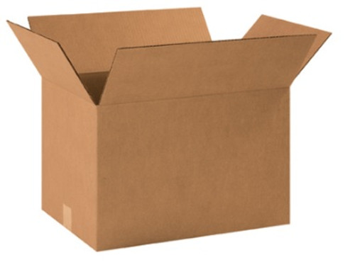 18 1/2" x 12 1/2" x 12" (ECT-32) Kraft Corrugated Cardboard Shipping Boxes