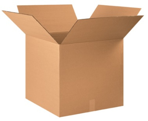 22" x 22" x 20" (ECT-32) Kraft Corrugated Cardboard Shipping Boxes