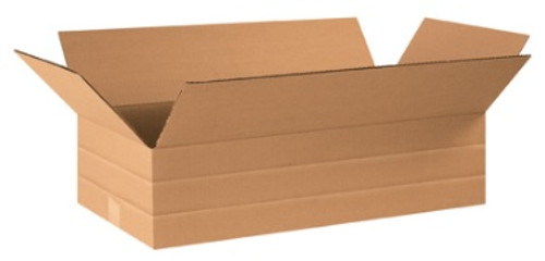 24" x 12" x 6" (ECT-32) Multi-Depth Kraft Corrugated Cardboard Shipping Boxes