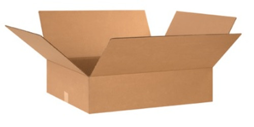 24" x 24" x 8" (ECT-32) Flat Kraft Corrugated Cardboard Shipping Boxes