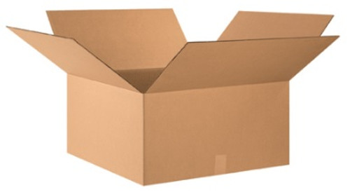 24" x 24" x 12" (ECT-44) Heavy-Duty Single Wall Kraft Corrugated Cardboard Shipping Boxes