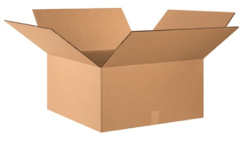 24" x 24" x 12" (DW/ECT-48) Heavy-Duty Double Wall Kraft Corrugated Cardboard Shipping Boxes