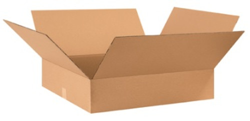 28" x 24" x 6" (ECT-32) Flat Kraft Corrugated Cardboard Shipping Boxes
