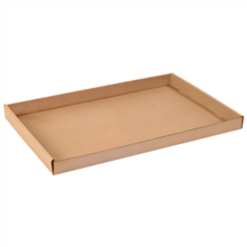 24" x 15" x 1.75" (ECT-32) Kraft Corrugated Cardboard Trays