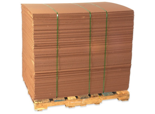 18" x 18" (ECT-32) Kraft Corrugated Cardboard Sheets