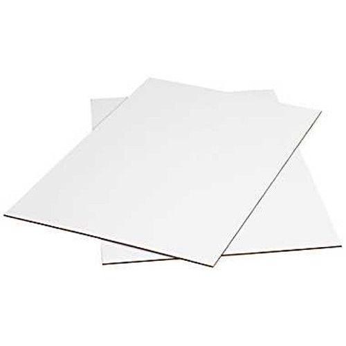 48" x 96" (ECT-32) White Corrugated Cardboard Sheets