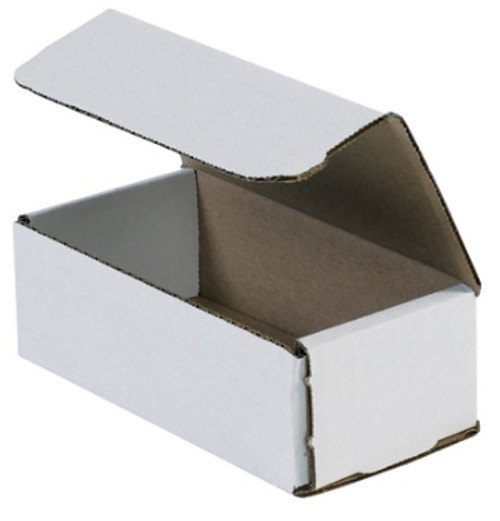 6" x 3 5/8" x 2" (ECT-32-B) White Corrugated Mailers