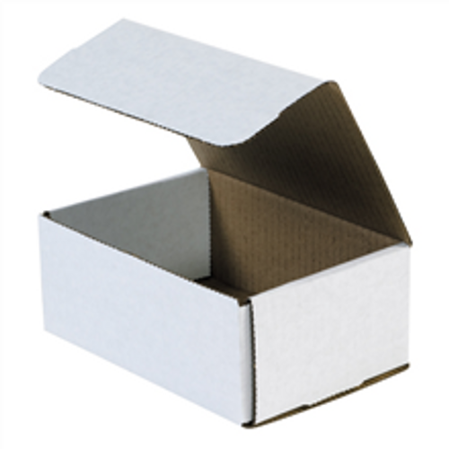 7 1/8" x 5" x 3"  (ECT-32-B) White Corrugated Cardboard Mailers