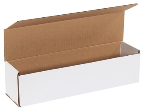 16" x 4" x 4" (ECT-32-B) White Corrugated Cardboard Mailers