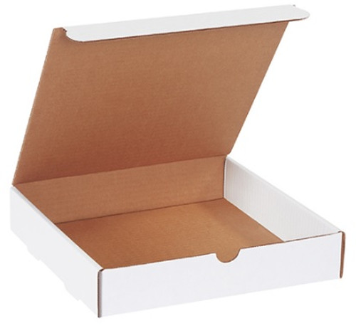 10" x 10" x 2" (200#/ECT-32-B) White Literature Corrugated Cardboard Mailers