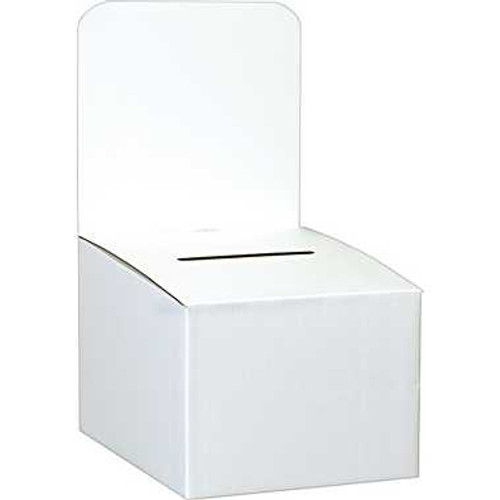 (200#/ECT-32 B Flute) Corrugated Cardboard White Ballot Box. 