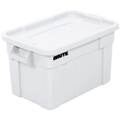 28" x 18" x 15" White Tote with Lid for Storage and Transport