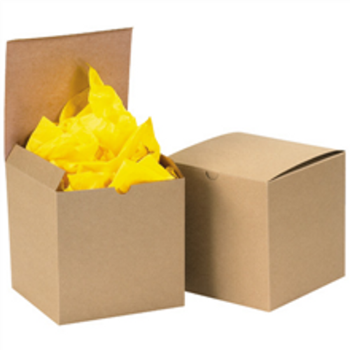 6" x 6" x 6" Kraft Chipboard Gift Carton Boxes 