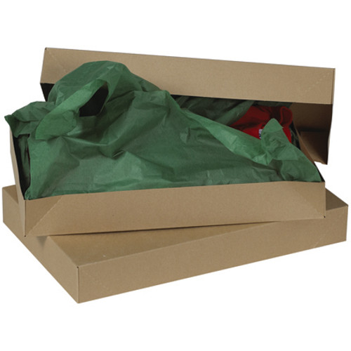 24" x 14" x 4" Kraft chipboard cartons have a kraft interior.