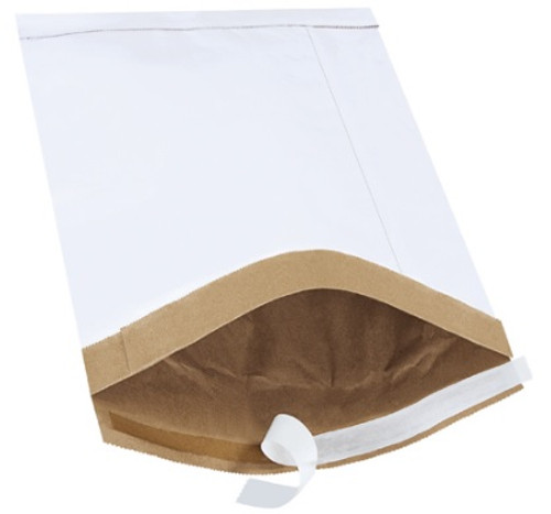 9.5" x 14.5" White Self-Seal Fiber Padded, Moisture & Puncture Resistant Mailers