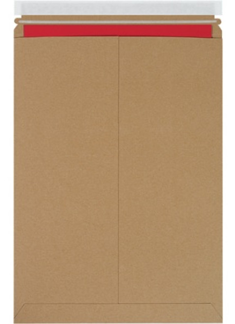 13" x 18" Kraft Self-Seal Flat Mailers .028 Strong Lightweight Chipboard 