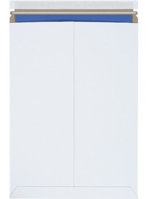13" x 18" Self-Seal White Flat Mailers .028 Strong Lightweight Chipboard