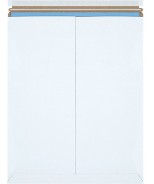 17" x 21" Self-Seal White Flat Mailers .028 Strong Lightweight Chipboard
