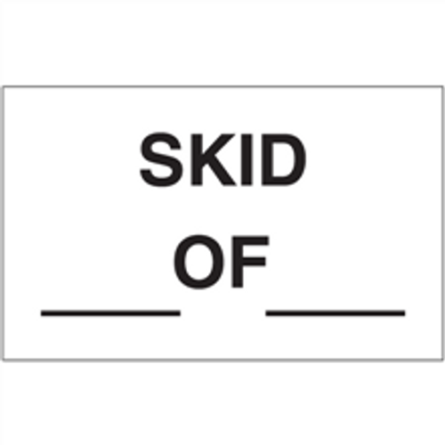 "Skid___ of ___" Production Labels