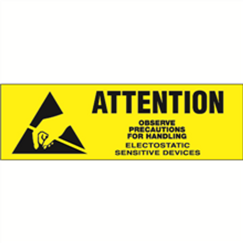 "Attention - Observe Precautions" Anti-Static Labels