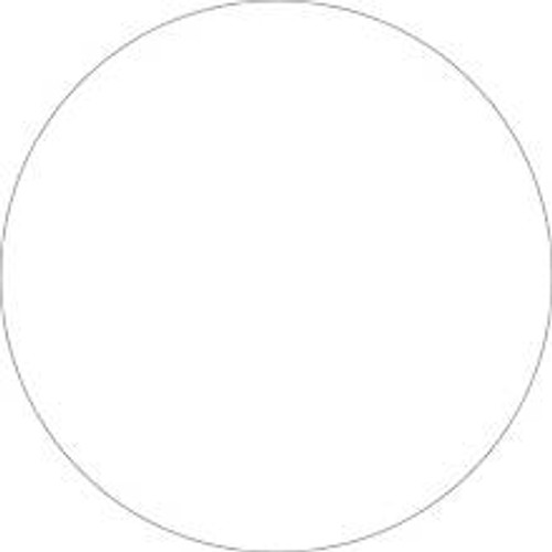 White Circle Inventory Label - Round Inventory Stickers
