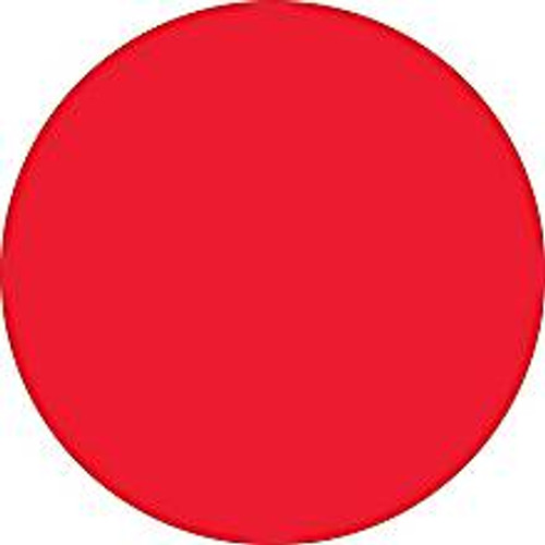Fluorescent Red Inventory Label - Round Inventory Stickers